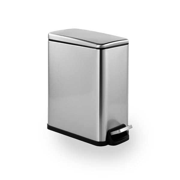 פח פדל מלבני 6 ליטר עם סגירה שקטה