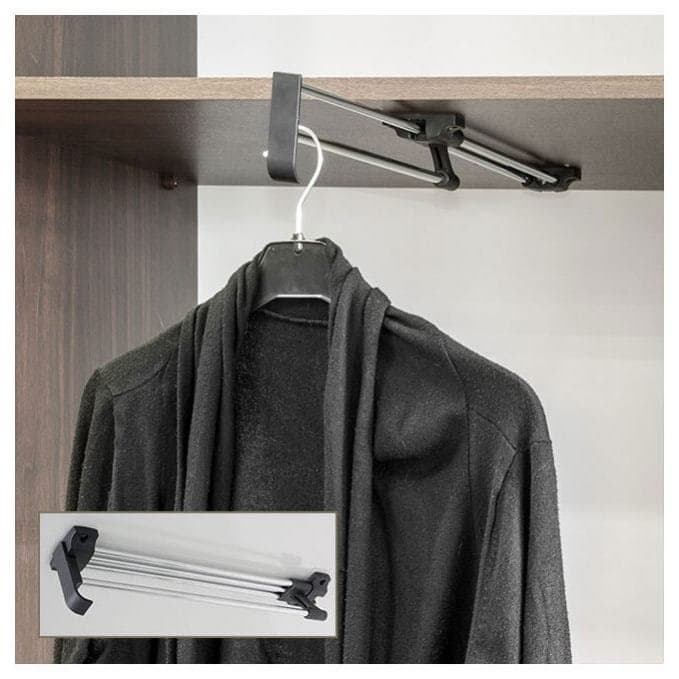 מתקן נשלף לתליית קולבים, חיבור עליון